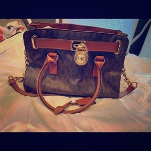 Michael Kors brown leather bag